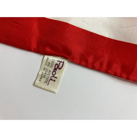 Vintage Paoli Scarf Made In Japan Horse Jockey Equestrian - Picture 4 of 5